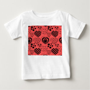 T-shirt Pour Bébé Coeurs répétitifs