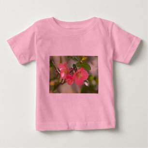 T-shirt Pour Bébé Cognassier à Fleurs Roses Glow