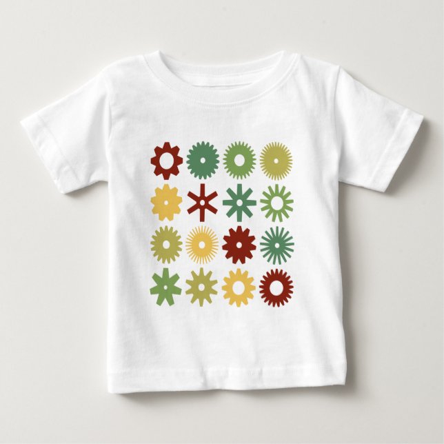 T-shirt Pour Bébé Cogs - Couleurs 03 (Devant)