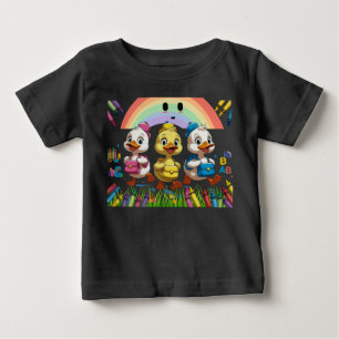 T-shirt Pour Bébé "Coin-coin pour la maternelle !" – Canard mignon d