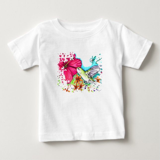 T-shirt Pour Bébé Colibri (Devant)