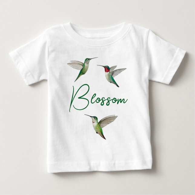 T-shirt Pour Bébé Colibri nord-américain personnalisé (Devant)