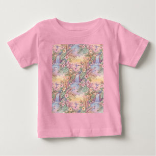 T-shirt Pour Bébé Colibris Hibiscus Cascade Joie 