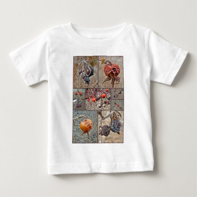 T-shirt Pour Bébé Collage rose (Devant)