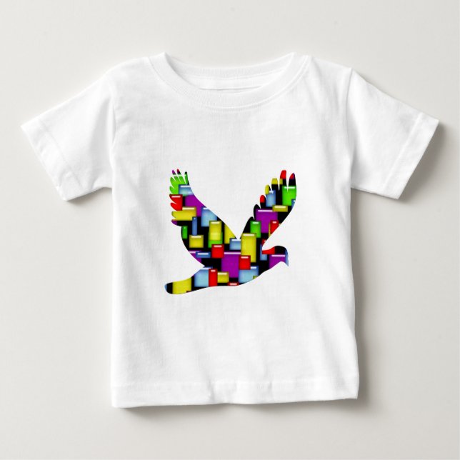 T-shirt Pour Bébé colombe (Devant)