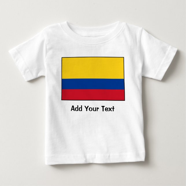 T-shirt Pour Bébé Colombie – Drapeau colombien (Devant)