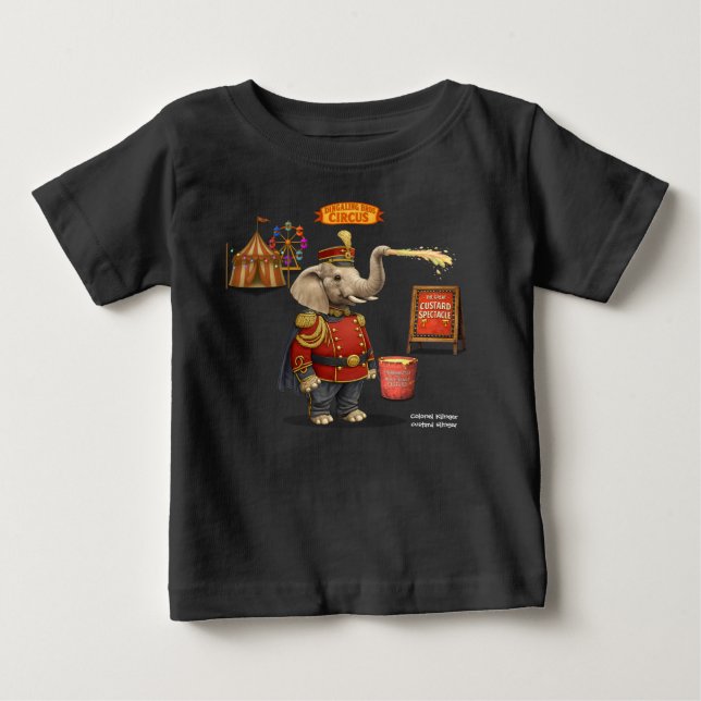 T-shirt Pour Bébé Colonel Klinger, lanceur de crème (Devant)