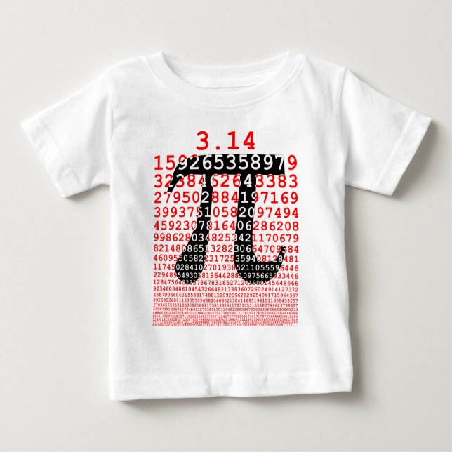 T-shirt Pour Bébé Colonnes d'origine numéro pi jour symbole mathémat (Devant)