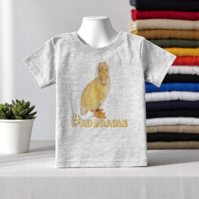 T-shirt Pour Bébé Colonnes jaunes adorables Photographie (kids tee shirt front with template text)