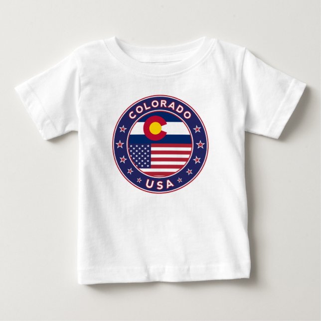 T-shirt Pour Bébé Colorado (Devant)