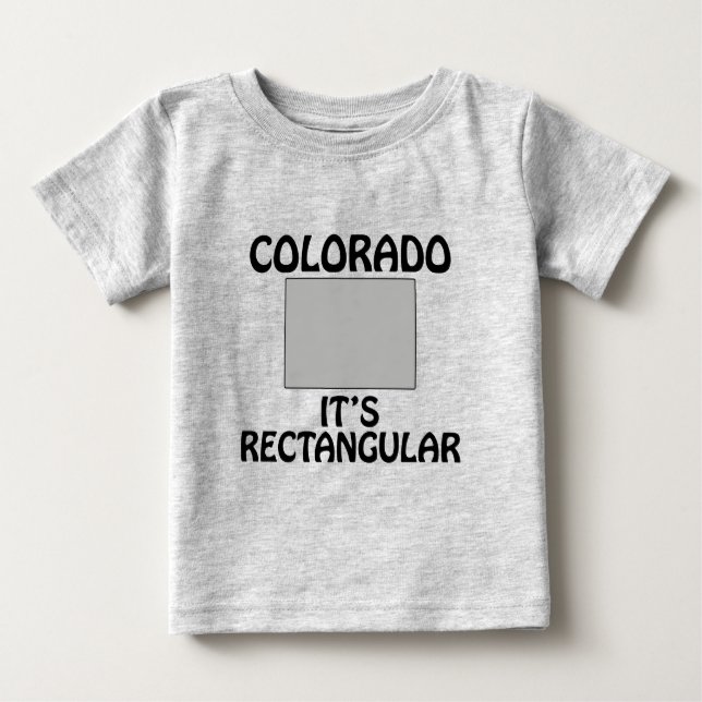 T-shirt Pour Bébé Colorado - C'est Rectangulaire (Devant)
