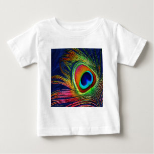 T-shirt Pour Bébé Colorful Peacock Feather