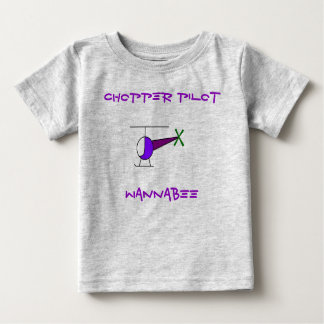 T-SHIRT POUR BÉBÉ COLOURED CHOPPER, CHOPPER PILOT, WANNABEE