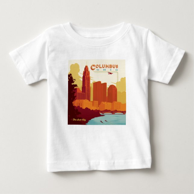 T-shirt Pour Bébé Columbus Ohio | Arch City (Devant)