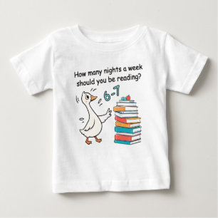 T-shirt Pour Bébé Combien de soirs par semaine devriez-vous lire 6-7