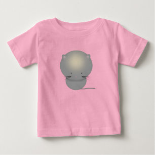 T-shirt Pour Bébé Combinaison bébé mignonne grise à motif de chaton