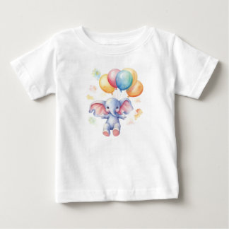 T-shirt Pour Bébé Combinaison éléphante mignonne : Adorable et irrés