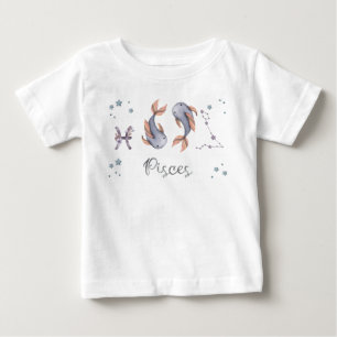T-shirt Pour Bébé Combinaison et T-Shirt Bébé Poissons du Zodiaque