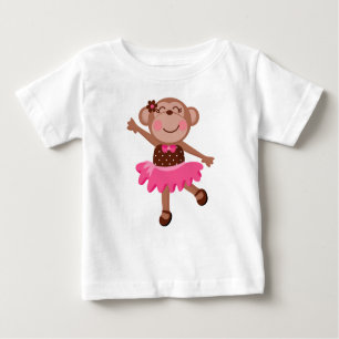 T-shirt Pour Bébé Combinaison Girly de tutu de bébé de ballerine de