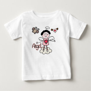 T-shirt Pour Bébé Combinaison tutu bébé fille ange de dessin animé