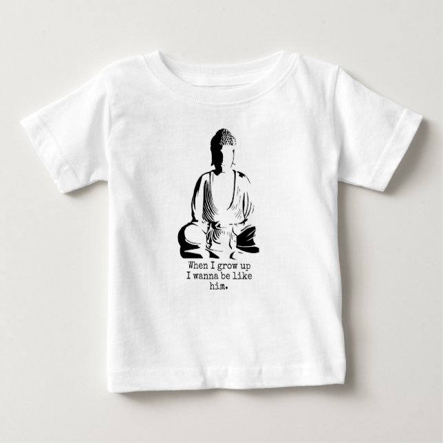 T-shirt Pour Bébé Comme Bouddha (Devant)