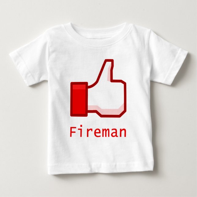 T-shirt Pour Bébé Comme le pompier (Devant)