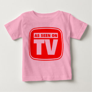 T-shirt Pour Bébé Comme vu à la télévision - Customisé
