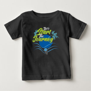 T-shirt Pour Bébé Commençons le voyage