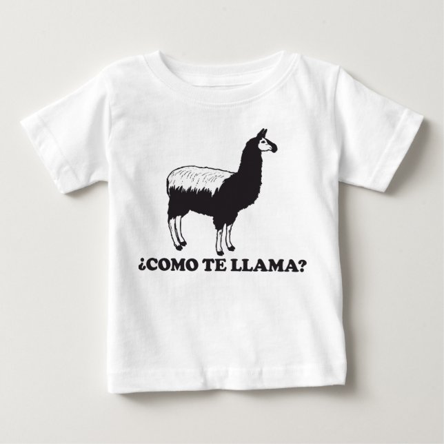 T-shirt Pour Bébé Como Te Llama (Devant)