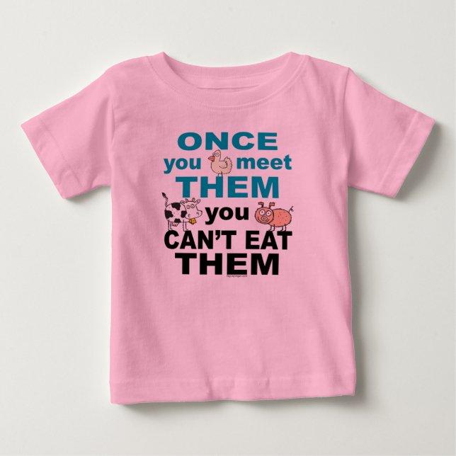 T-shirt Pour Bébé Compassion animale (Devant)