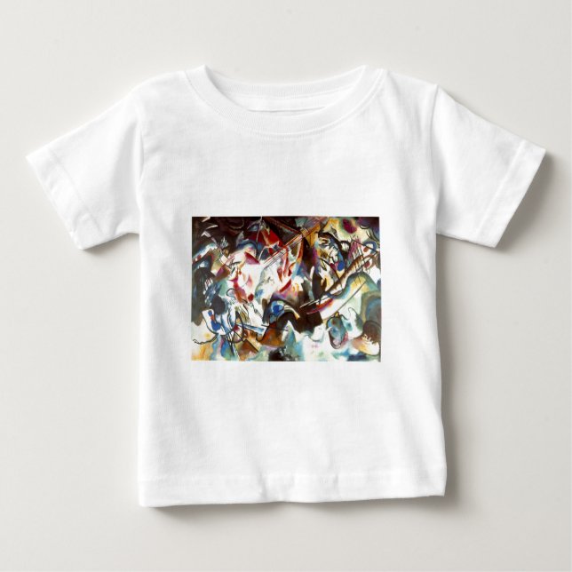 T-shirt Pour Bébé Composition abstraite VI de Kandinsky (Devant)