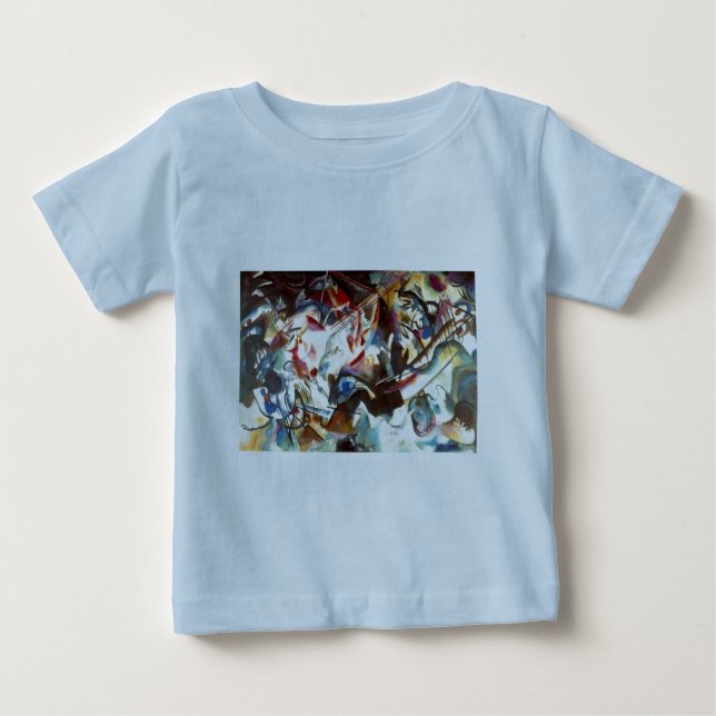 T-shirt Pour Bébé Composition abstraite VI de Kandinsky (Devant)