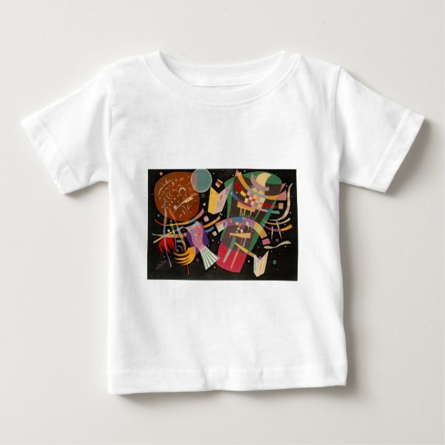 T-shirt Pour Bébé Composition Kandinsky X Oeuvre Abstraite (Devant)