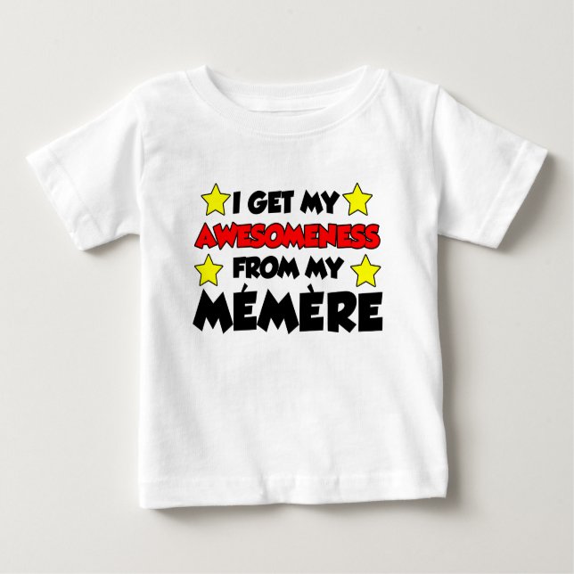 T-shirt Pour Bébé Compréhension de Memere (Devant)