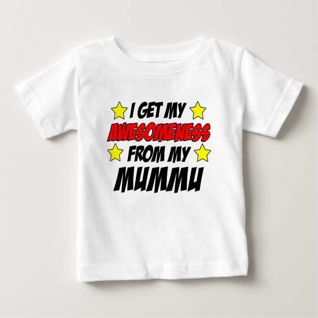 T-shirt Pour Bébé Compréhension De Mummu (Devant)