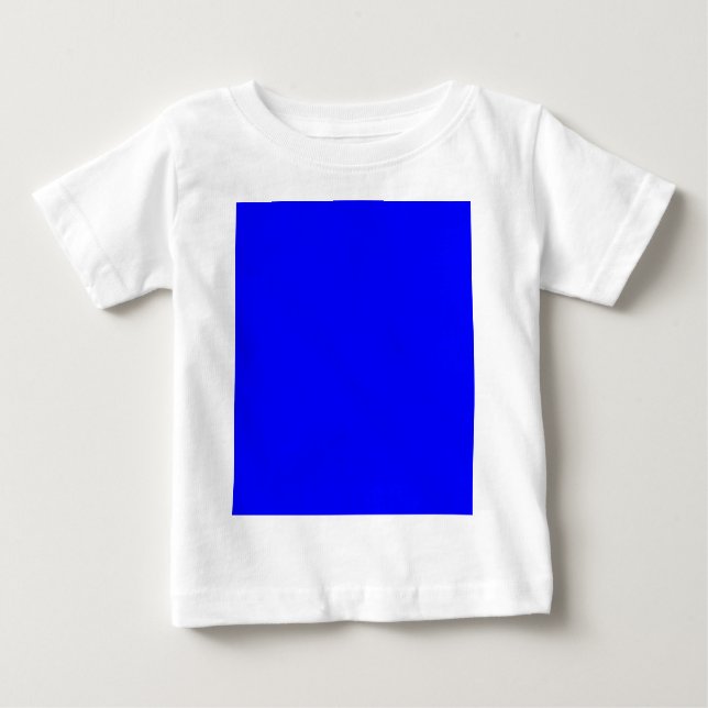 T-shirt Pour Bébé Concepteur Customisé couleur bleue (Devant)