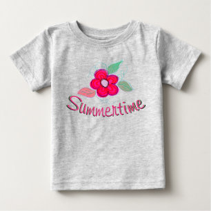 T-shirt Pour Bébé Concepteur d'été rose