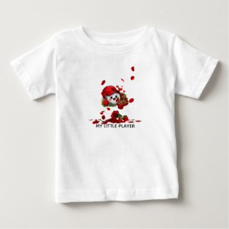 T-shirt Pour Bébé Conception d'amour de baseball mignonne