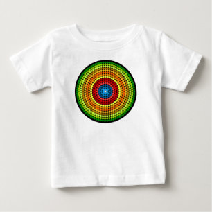 T-shirt Pour Bébé Conception d'art mandala abstrait pointillé-65904