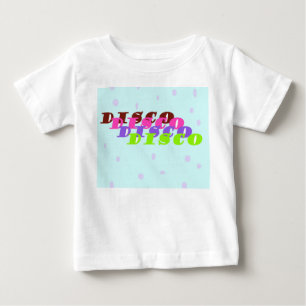 T-shirt Pour Bébé Conception de citation disco de couleur pastel mod