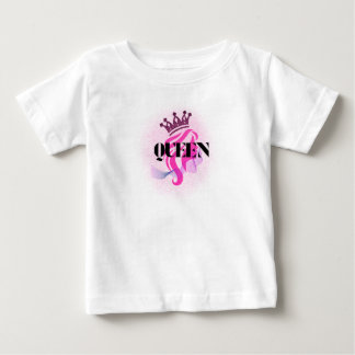 T-shirt Pour Bébé Conception de couronne de reine rose – Puissance f