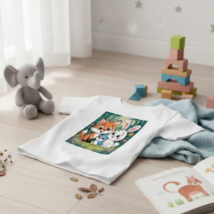 T-shirt Pour Bébé Conception de dessin animé pour enfants avec des a