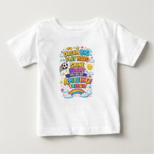 T-shirt Pour Bébé Conception de dessins animés enfants positifs colo