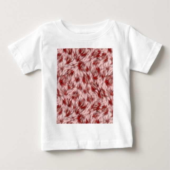 T-shirt Pour Bébé Conception de fourrure texturée Brown-19797 (Devant)