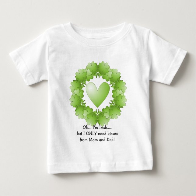 T-shirt Pour Bébé Conception de la Saint Patrick (Devant)