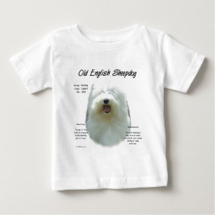 T-shirt Pour Bébé Conception de l'histoire des chiens de garde angla