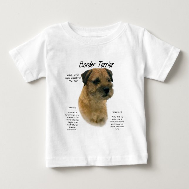 T-shirt Pour Bébé Conception de l'historique des frontières (Devant)
