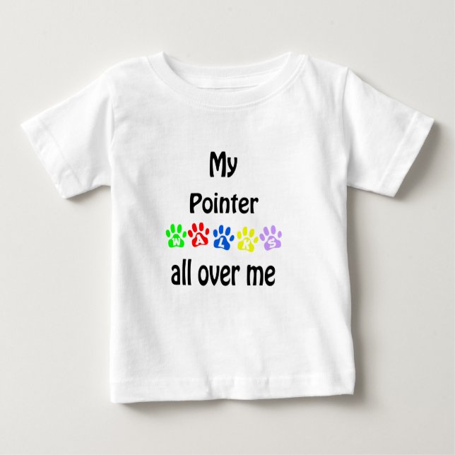 T-shirt Pour Bébé Conception de marches de pointeur (Devant)