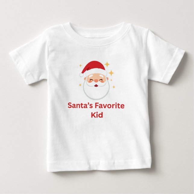 T-shirt Pour Bébé Conception de Noël mignonne pour enfant, l'enfant  (Devant)