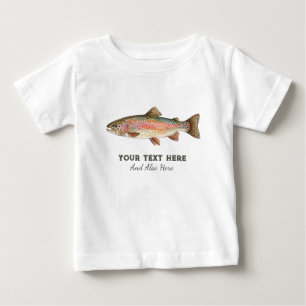 T-shirt Pour Bébé Conception de pêche personnalisée pour amateur de